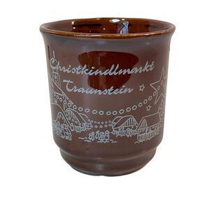 Traunstein Christkindlmarket Gluhwein Coffee Tea Cup Mug Christmas Holiday 8 Oz
